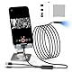 Syfunlv Endoscope Camera with 6 LED Light,1920P HD-Auflösung,4 in 1 Type Snake Inspection Camera, IP67 Waterproof, No WiFi Required,USB Endoscope Channel for Android & iOS, Tablet (1m)