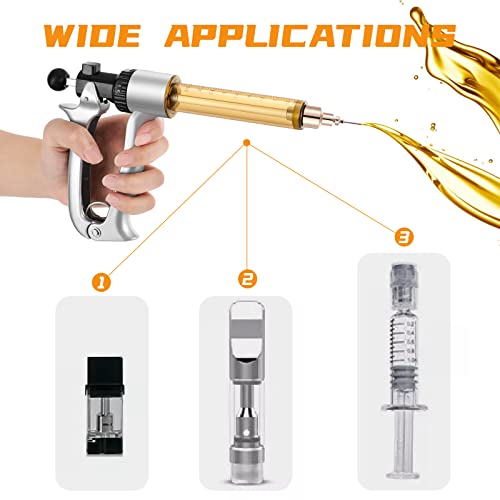Proshine Cartridge Filling Gun Machine Filler, Heated Handheld Portable with 2 Tubes 10 Needles - Thumbnail 2