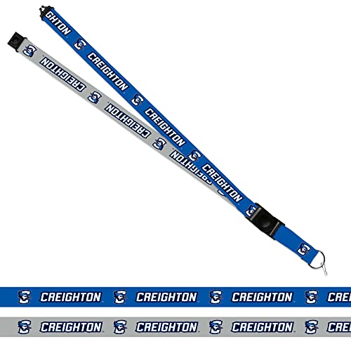 Rico Industries NCAA Creighton Bluejays Alternate 18" x 1" Premium Unisex-Adult Safety Breakaway Lanyard