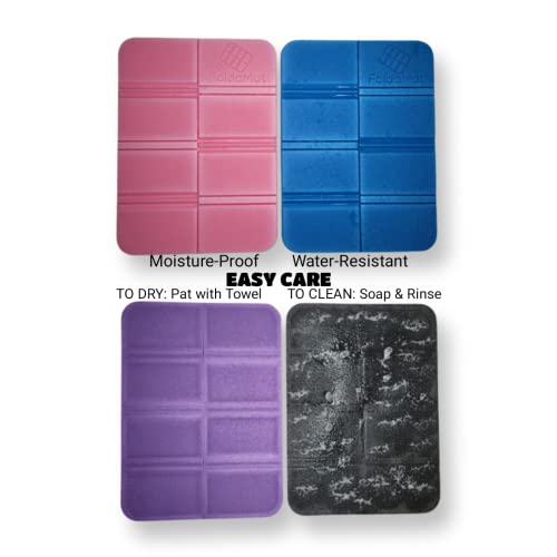 Foam Foldable Gym Pad For Locker Room Changing, Waterproof, Moisture-Resistant. The Odorless Mat Is Great For Travel, Hiking, And Outdoor And Can Be Used As A Seat Cushion. (Black & Dark Green) #TOP5