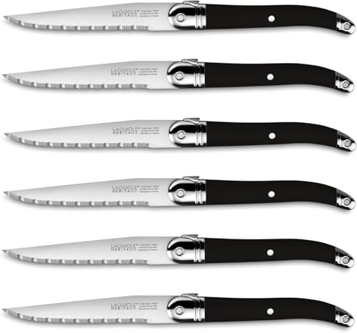 Coffret de 6 couteaux - Laguiole Héritage - Made In France (Noir)