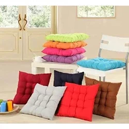 Assento Para Cadeira Futon 40x40 Cm Laranja