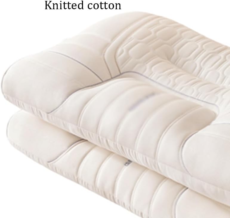 Pair of Latex Neck-Protecting Skin Friendly Slow Rebounding Pillows Specially for Sleep