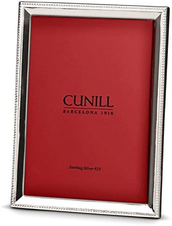 Cunill 189346 Bead Bevel 4x6 Sterling Silver Picture Frame