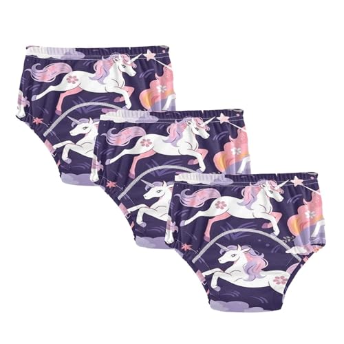 Coikll Cute Horses Toddler Training Underwear Waterproof Baby Pee Pants -3T