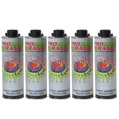 Pro Range Schutz Paint 5 x 1 Litre Bottle Underseal/Underbody/Schutz Protection Can be applied Smooth or Textured. Protect your chasis from Rust Stone Chips etc