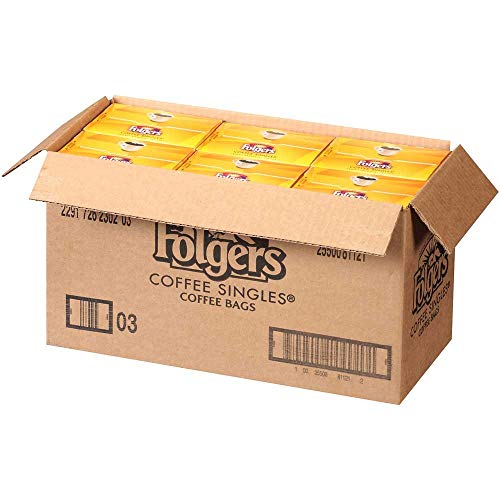 Folgers Coffee Singles - 19 Packets Per Box, 12 Boxes Per Case #TOP2