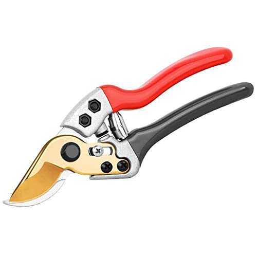 8 inch Garden Secateurs, Professional Garden Pruning Shears with Aluminium Handles SK5 Steel Blade with Safety Lock - Image 2
