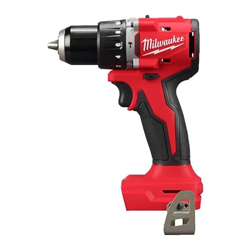 Milwaukee M18 18-Volt Lithium-Ion 1/2 in. Cordless Hammer Drill (Bare Tool Only), Black Red