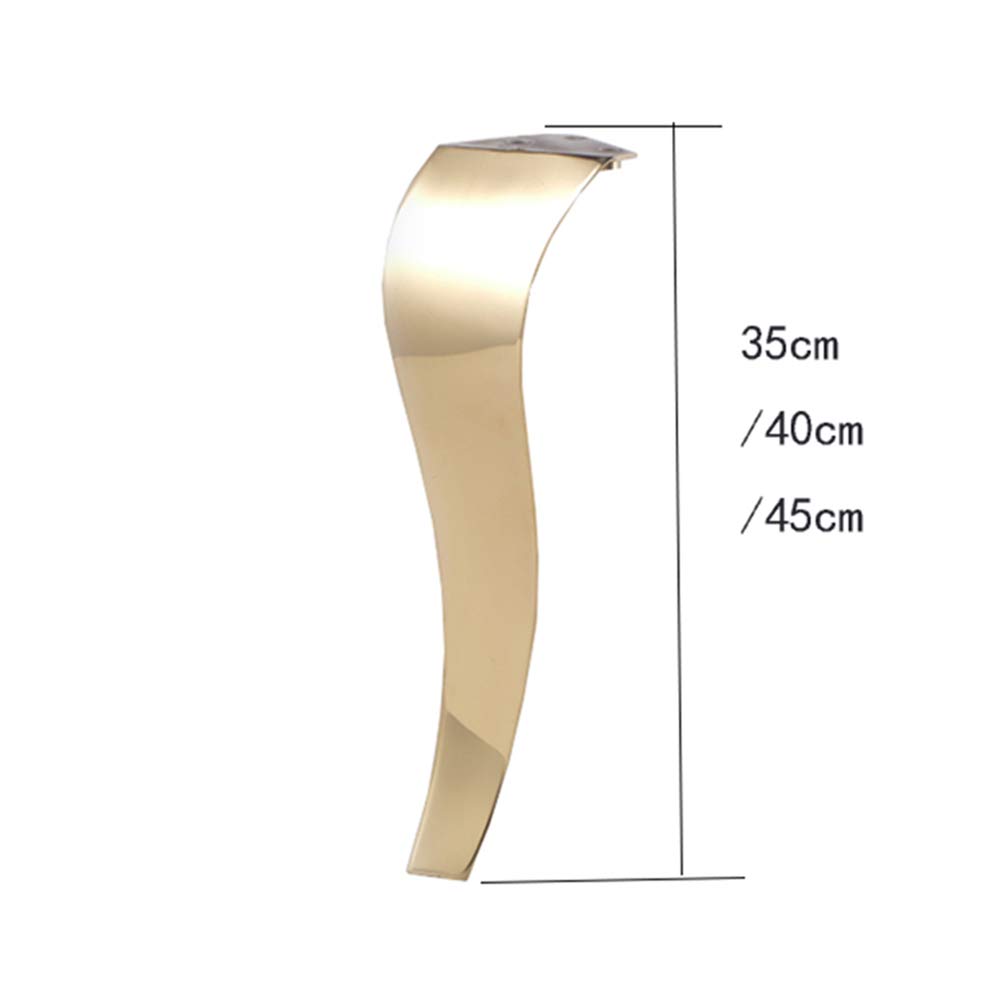 4 Piedini in Acciaio Inox per mobili, Mobile per Bagno/Mobile TV/Gambe per Tavolo/Gambe per Supporto tavolino, Piedi Serpente
