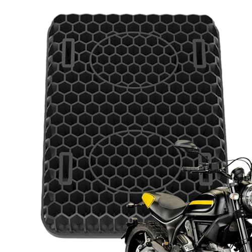 Cuscino per sella moto, cuscinetto ammortizzante | Materiale del sedile in rete con flusso d'aria, include imbottitura extra spessa per seduta imbottita