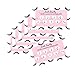 BELOEN Lash Extension Loyalty Punch Cards 10% and Free | Package of 50 | False Lash, Pink Size 3.5 x 2