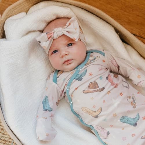 Copper Pearl Newborn Knotted Gown Cheyenne by Copper Pearl - Image 5