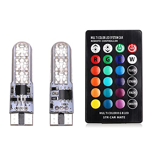 BKN® T10 Waterproof LED Parking Bulb, Flashing Light,SMD Bulbs with IR Remote Control for All Universal Car-image-28
