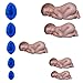 B234 Medium Sleeping Baby 2 Silicone Mold by First Impressions Molds
