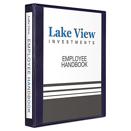 Avery 79809 Ezd Nonstick View Binder, 1-Inch Capacity, 8-1/2-Inch X11-Inch, Navy #TOP1