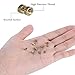 MEIYYJ 500Pcs M2 M2.5 M3 Metric Female Thread Knurled Brass Threaded Insert Embedded Nuts Assortment Kit,Double Pass Knurl Nuts Copper Embedded Fastener for Furniture Electrical and More Projects