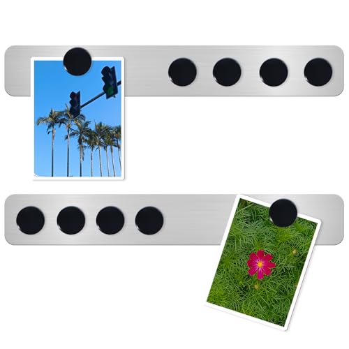 DUJEQM DUJEQM Tableau Magnétique Mural pour Photo et Documents - Tableau Magnetique Frigo, Bureau ou Mur, Bande Magnetique Autocollant Plaque Aimantée...