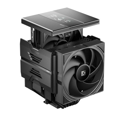 Image of SK620V AM5-Designated Digital Air Cooler, Dual-Tower Design, High Performance M-Winding Tech Fan, LCD Display, 6 Copper Heat Pipes, Quick Install Lock Mount, 220W Heat Dissipation