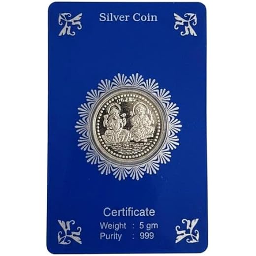 Laxmi Ganesh Silver Plated Coin 5g