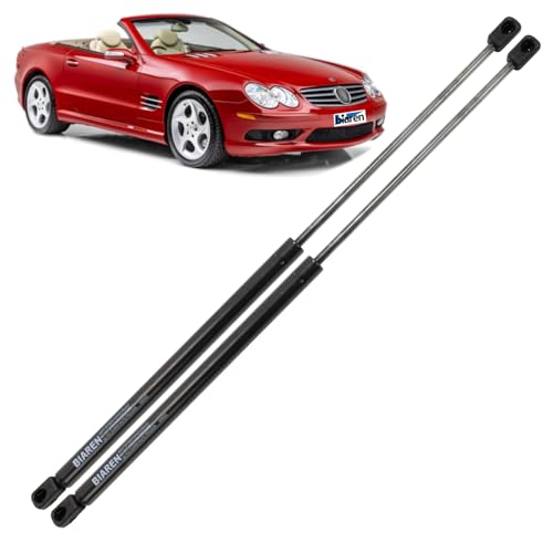 BIAREN 2x Rear Tailgate Boot Gas Struts For Mercedes Benz SL R230 Convertible 2001-2012 Lift Support System 650 (N) 333 MM 2307500036 A2307500036