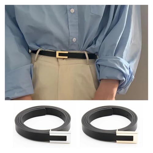 Leather Women Waist Belt Party Knot Belt Gold Alloy Buckle Waistband Jeans Female Gift For Dress Vest Jeans3