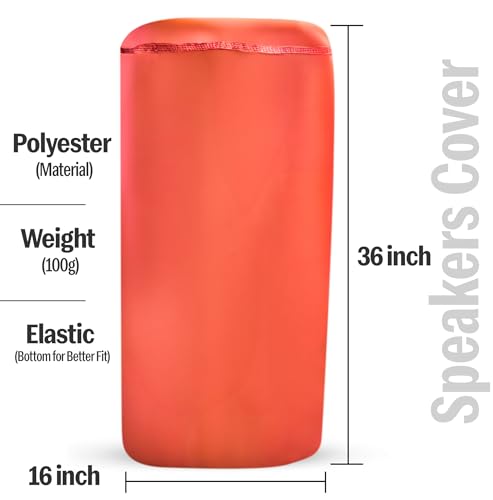 Image of Autofact Premium Speaker Cover for JBL Party Box 710 Lightweight Orange Fabric with Dustproof & Scratch-Resistant, Durable & Easy to Carry (Large Size Speaker Only)