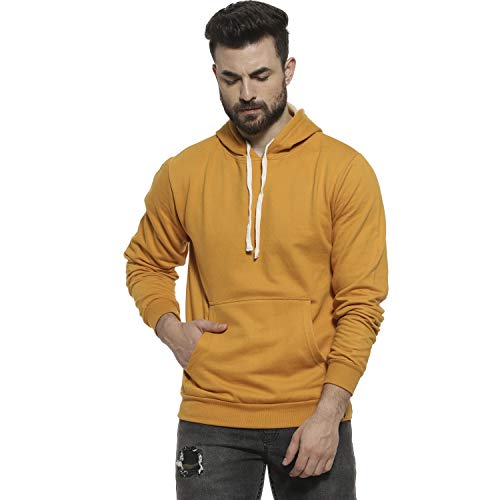 Image of Campus Sutra Men Cotton Regular Fit Hooded Sweatshirt