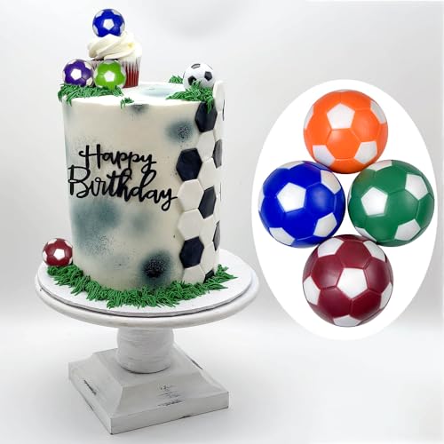 Tenalleys 8 Pack Table Soccer Foosballs 1.42 Inch Replacement Balls Soccer Game Table Soccer Balls Foosball Accessory (Multicolor) - Thumbnail 2