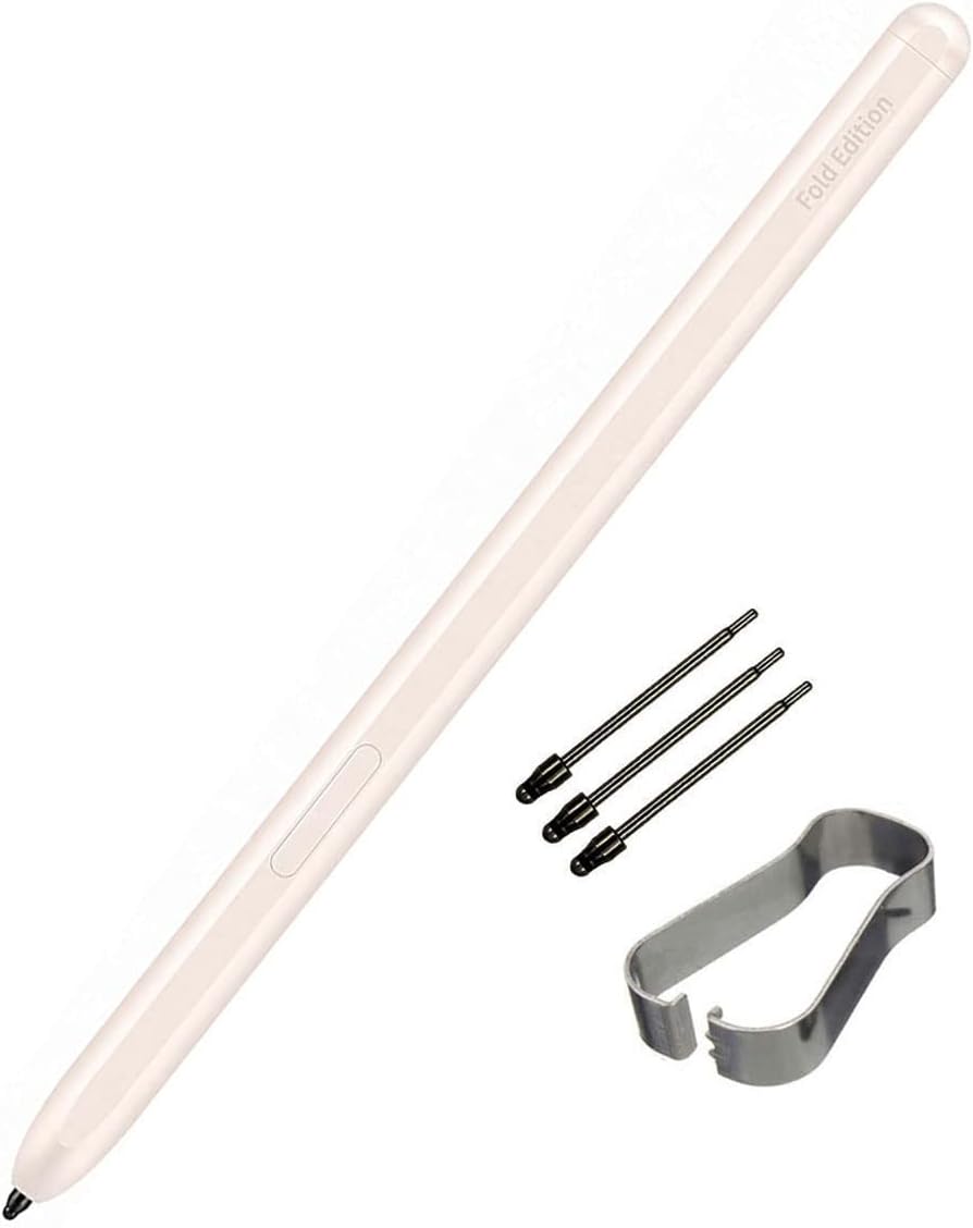 Z Fold4 S Pen Fold Edition Stylus Pen Replacement Slim 1.5mm Pen Tip, 4,096 Pressure Levels for Samsung Electronics Galaxy Z Fold 4 5G Totch Stylus Pen Beige