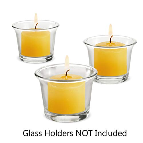 Votive Citronella Candles Summer Scented Indoor Outdoor Use - Authentic Citronella Oil - 10 Hour Burn Time - Yellow, Set Of 72 (Glass Holders Not Included) #TOP2