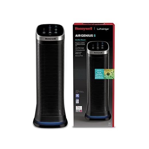 Honeywell Purificateur d'Air Air Genius 5 Doté d'un Filtre ifD Permanent et Lavable (Capture jusqu'à 99,9 % des Particules Microscopiques, Spores, Pollen et Squames d'Animaux) HFD323E