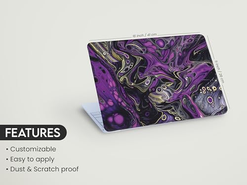 Image of NoWorries Laptop Skin Sticker for All Laptop Upto 15.6inches - Graffiti Theme Laptop Stickers (Gray Back Skin) HD Resolution (Dustproof & Scratch Proof Skin)