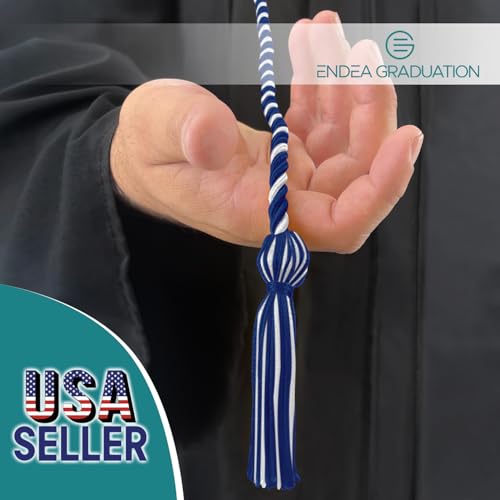 Image of Endea Graduation Single Honor Cord Two-Color (Royal Blue /White)