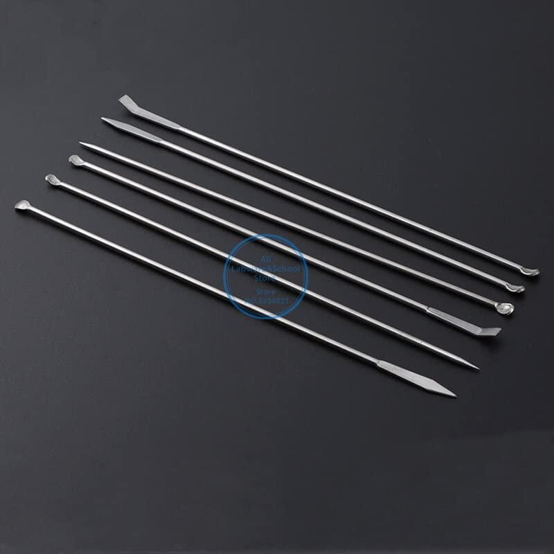 Wirnik łopaty maszyny, górny pręt mieszadła, łyżka medyczna ze stali nierdzewnej 304, łyżka laboratoryjna 220mm, opakowanie 3(10 zestaw)
