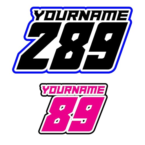 Custom Printed Number Decals for MX & ATV Plates |