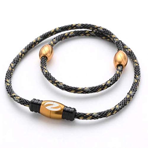 Zaoral(ザオラル) リカバリーネックレス ブラック/ゴールド S