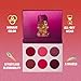 Juvia's Place Palette The Berries - Mauves, Deep Pinks, & Perfect Berry Hues, Professional Eye Makeup, Pigmented Palette for Eye Color & Shine, Pressed, Shades of 6