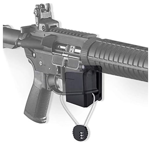 AR-15 Wall Mount with Wire Lock,Solid ABS Wall Mount and Display, Rifle Display, Gun Safe Wall Rack
