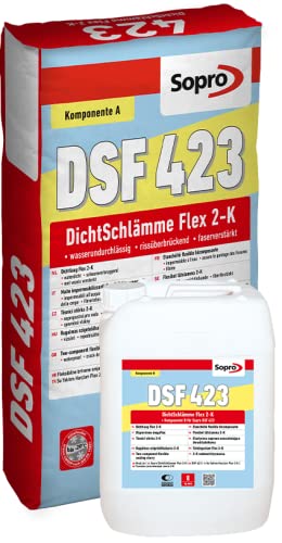 SOPRO DSF 423 DichtSchlämme Flex 2-K komp.A + B Abdichtung Schlämme (komp.A + B Abdichtung Schlämme)