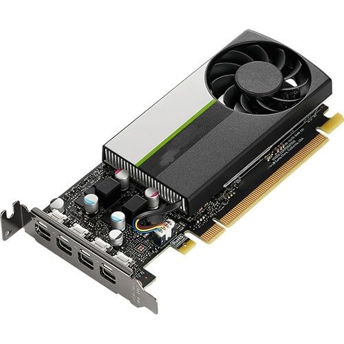 Image of NVD Quadro T1000 8GB ( Refurb w / 1YR Warranty ) Low-Profile Single-Slot SFF Professional Graphic Card: 8GB GDDR6, PCIE 3.0 x16, 4X Mini-DisplayPort with 4 miniDP to DP Adapters for Quad 5K Display