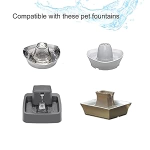 16 Pack Pet Fountain Filter Replacement,8 Carbon Filters and 8 Foam Pre-Filter Replacement Compatible with Multiple Pet Water Dspensers Water Bowl 16 Pack Pet Fountain Filter Replacement,8 Carbon Filters and 8 Foam Pre-Filter Replacement Compatible with Multiple Pet Water Dspensers Water Bowl