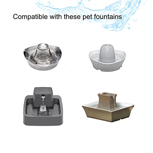 16 Pack Pet Fountain Filter Replacement,8 Carbon Filters and 8 Foam Pre-Filter Replacement Compatible with Multiple Pet Water Dspensers Water Bowl 16 Pack Pet Fountain Filter Replacement,8 Carbon Filters and 8 Foam Pre-Filter Replacement Compatible with Multiple Pet Water Dspensers Water Bowl