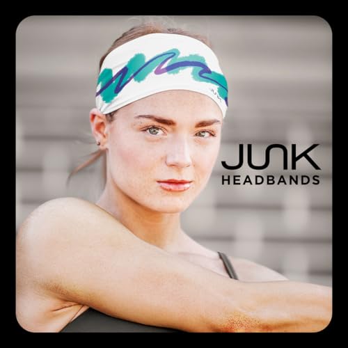 Image of JUNK Brands Big Bang Lite Floral Headband - Moisture-Wicking, Performance Fabric, Non-Slip, Sports Sweatband for Men & Women