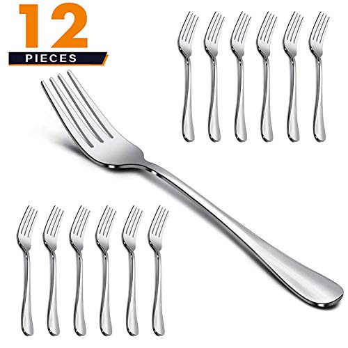 Dessert Forks Set of 12, Elegant life Japan Stainless Steel Salad Forks Fruit