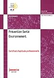  Prévention Santé Environnement CAP : Programmes