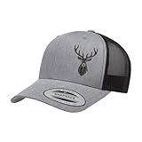Love Sketches Deer Country Hats for Men & Women | AAA Quality Embroidered Deer Hunting Hat for Men & Women | Mesh Trucker hat