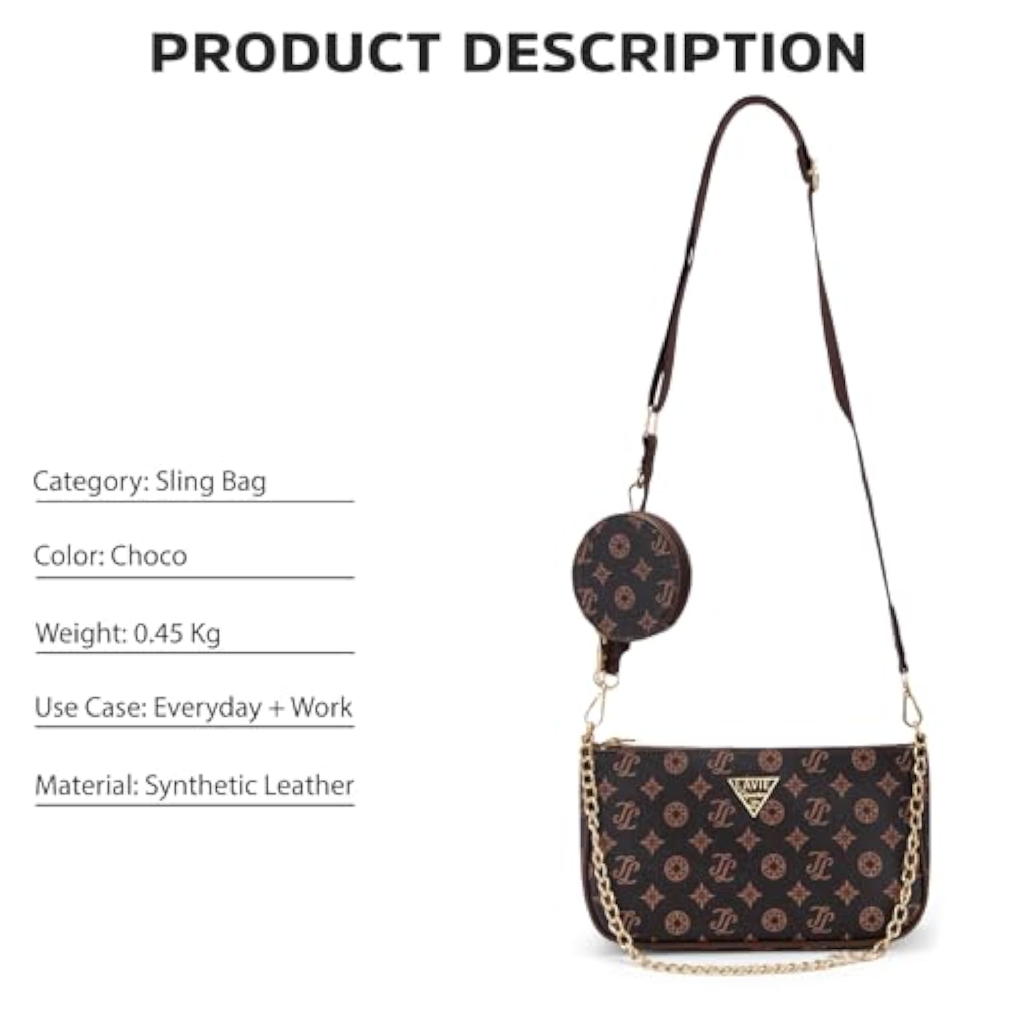 Women's Florida Crossbody Sling Bag, Stylish Handbag