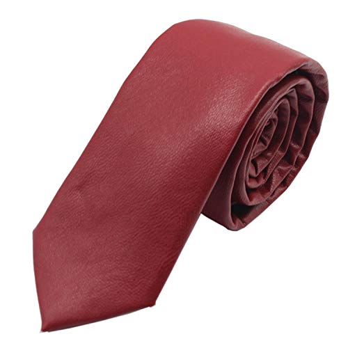 GLMXJJ Mode-Accessoires Koreanische Version Der Einfarbigen Accessoires High-End-Herren-Business 5,5 cm Schmalem Pu-Leder, A586