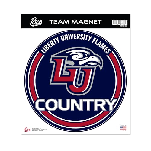 Rico Industries NCAA Liberty Flames Standard 8" Round Magnet